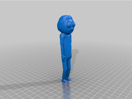 Morty demirci rick sinirli gülümsemek yeniden düzenleme k3d yaratır 3d print model - Mito3D
