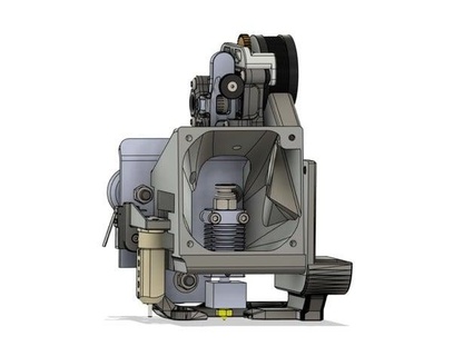 anycubic méga zéro Frankensteiner capuche 60mm ventilateur sherpa mini direct monter extrudeuse noxovy 3d print model - Mito3D