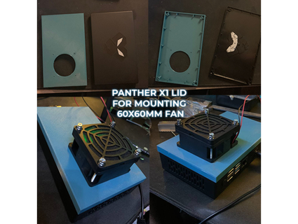 panthère x1 60x60mm ventilateur couvercle page 3d print model - Mito3D