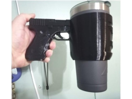 pistol grip mug handle morgoth69 3d print model - Mito3D