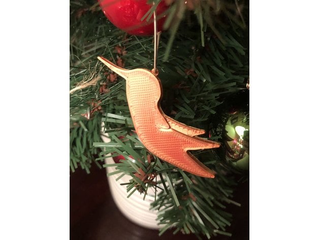 hummingbird ornament keychain electric pierogi 3D print model - Mito3D