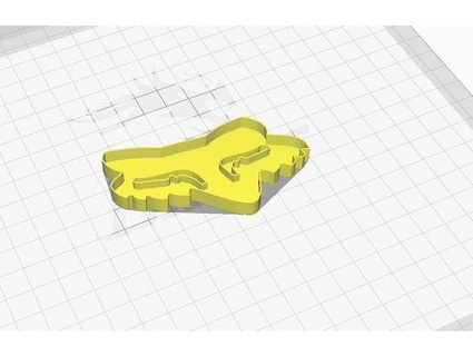 Raposa biscoito cortador ossos vermelhos 3d print model - Mito3D