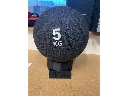 powerball holder fitness de kennes 3d print model - Mito3D