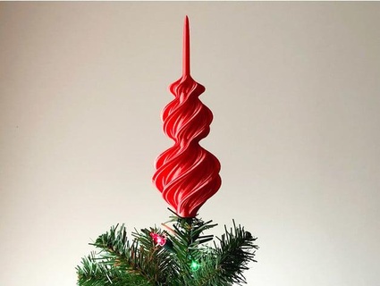 spirale arbre topper dazus 3d print model - Mito3D