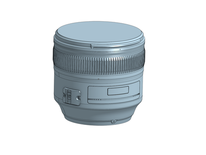 Nikon 85mm Vase fobler 3d print model - Mito3D