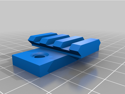 picatinny rail composé arc vue monter 3d print model - Mito3D