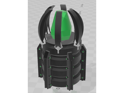 necron power node crystal scatter terrain - wh40k vontragg 3d print model - Mito3D