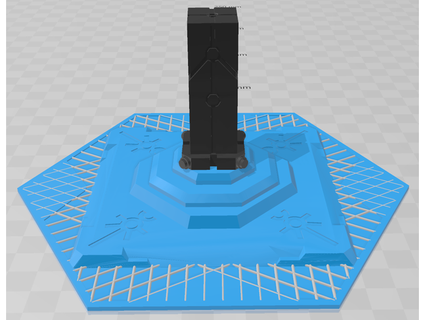 necron energia nodo obelisco spargere terreno wh40k fromtragg 3d print model - Mito3D