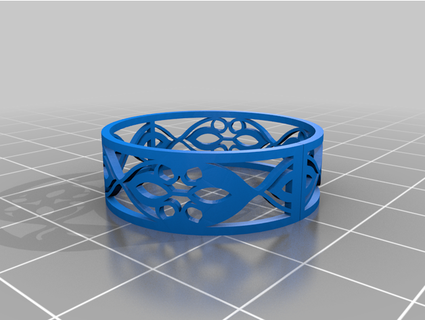 wunderschönen Ring Design Wibo 3d print model - Mito3D