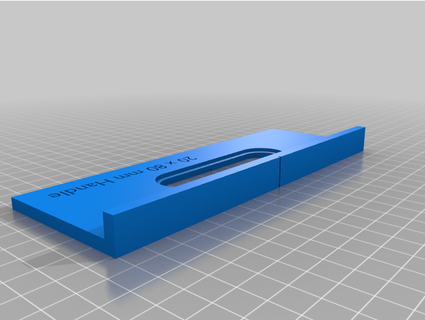 router template - oval handle 20 x 80 mm tomkat364 3d print model - Mito3D