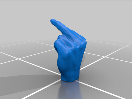 middle finger seth aka 3d print model - Mito3D