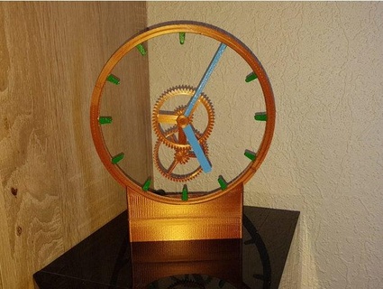 hollow clock remix uses internet time esp8266 xsnowheadx 3d print model - Mito3D