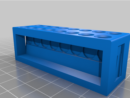 magnétique supporter pcr tubes dfoltz 3d print model - Mito3D