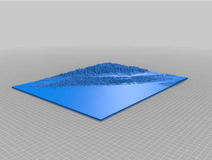vancouver isola topo carta geografica follia 3d print model - Mito3D