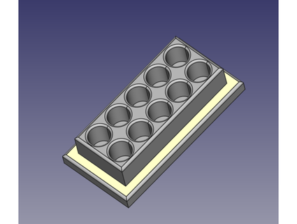 cologne sample stand iocase 3d print model - Mito3D