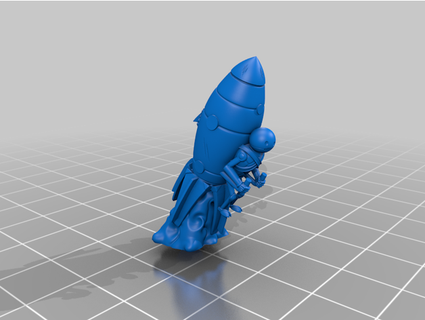 clockwork rocket kevikev1 3d print model - Mito3D