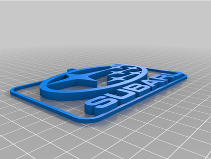 subaru logo ornamento spncrbck 3d print model - Mito3D