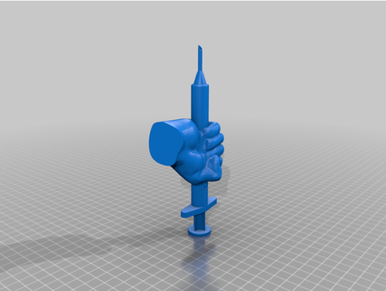 vaccination sculpture chris grabby 3d print model - Mito3D