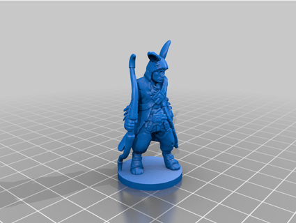 dwayne rabbit archer linkavich 3d print model - Mito3D