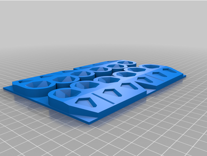 mtg commander dice tray - multiplayer rosscothep 3d print model - Mito3D