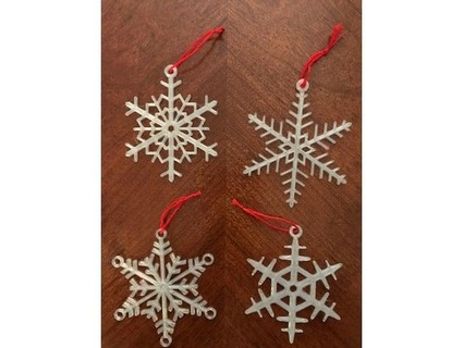 snowflake ornament steveost 3d print model - Mito3D