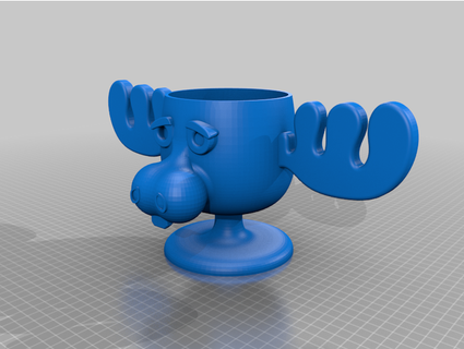 national lampoon classic moose mug cup sthorwart 3d print model - Mito3D
