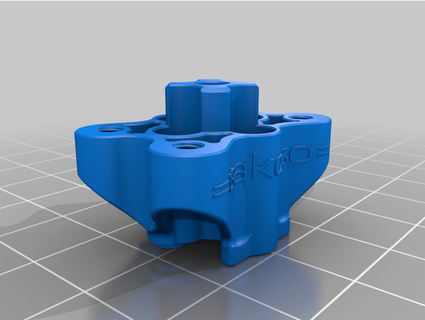 adaptador montaje acostarse hotend troodon ptfe tubo 3d print model - Mito3D