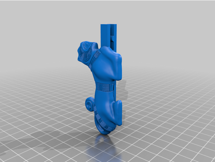 tiger shaped gravata PIN pcn3dprinting 3d print model - Mito3D