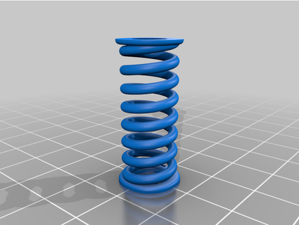 shock absorber spring psyllium 3d print model - Mito3D