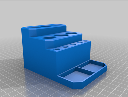 mip ferramenta suporte bits rápidos bandeja guyk0 3d print model - Mito3D