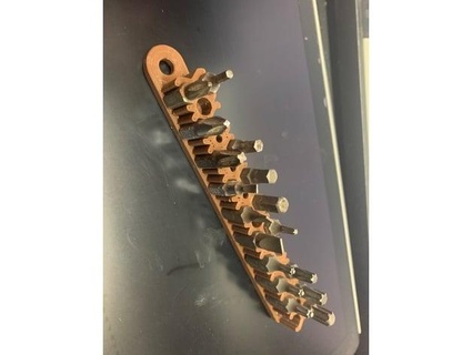 magnetic hex bit holder makesomethingclub 3d print model - Mito3D