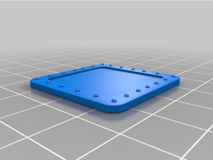 armor plate square 30mm weelittlecars  3d print model - Mito3D