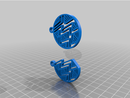 lightning-patterned earrings pcn3dprinting 3d print model - Mito3D