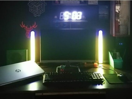 faça Wi fi rgb escrivaninha luminária fobista 3d print model - Mito3D