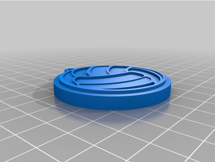 keychain volleyball henriquejte 3d print model - Mito3D