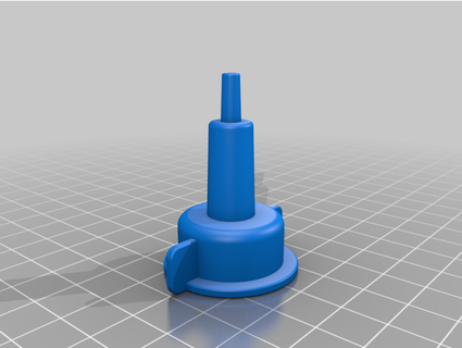 22mm screw cap luer slip jorgedv 3d print model - Mito3D