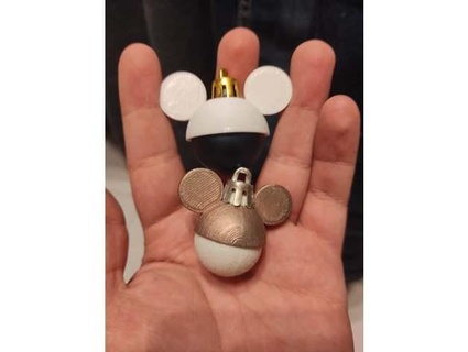 mickey ear christmas ball alex2244 3d print model - Mito3D