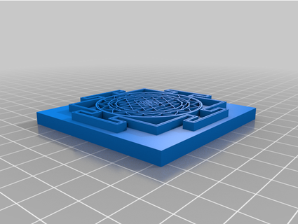 3d shri yantra herramientas eddy 3d print model - Mito3D