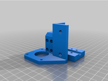 xy easy assembly rod mount pac33 3d print model - Mito3D