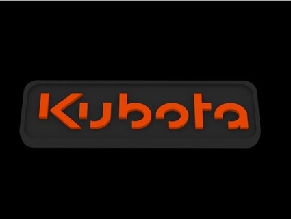 kubota logo high caliber 3d print model - Mito3D