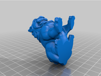 lion shaped orecchini pcn3dprinting 3d print model - Mito3D