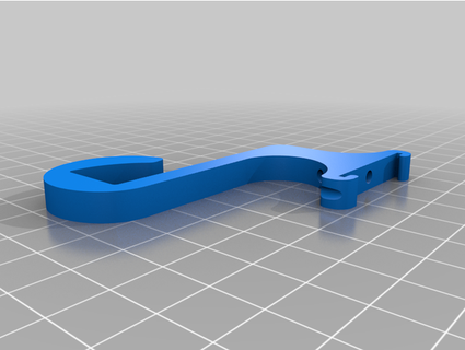 pixel bande gouttière support projeté 3d print model - Mito3D