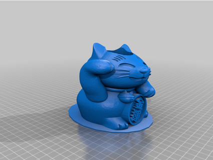 şanslı kedi dolma kalem tencere nerdiosoft 3d print model - Mito3D