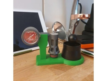 flair pro 2 station manometer funnel tamper grrregol 3d print model - Mito3D