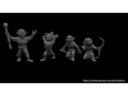 goblins bárbaro Vampiro sol impresso 3d print model - Mito3D