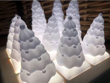 christmas trees modular lamp davemakesstuff 3d print model - Mito3D