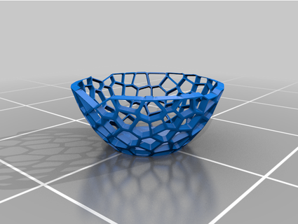 Voronoi çanak v1 mandal 94 3d print model - Mito3D