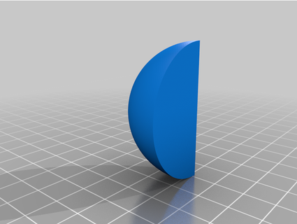 fatia esfera impressão despesas 3d print model - Mito3D