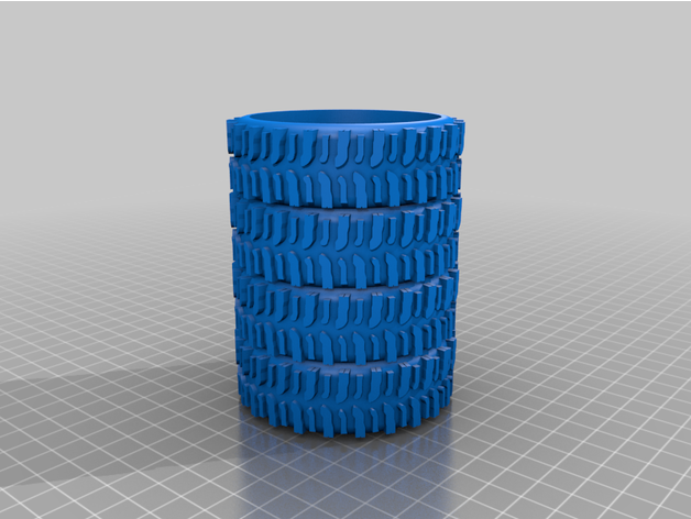 super swamper tire pen holder andiroonitheadventurer 3D print model - Mito3D