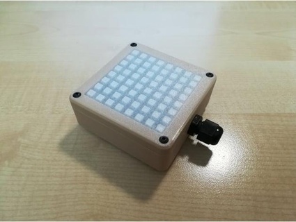 LED Matrix magnetisch Gehäuse Hexatron 3d print model - Mito3D